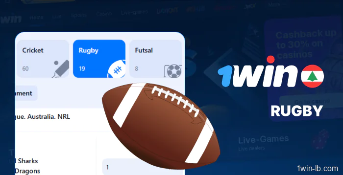 Rugby sports betting on 1Win