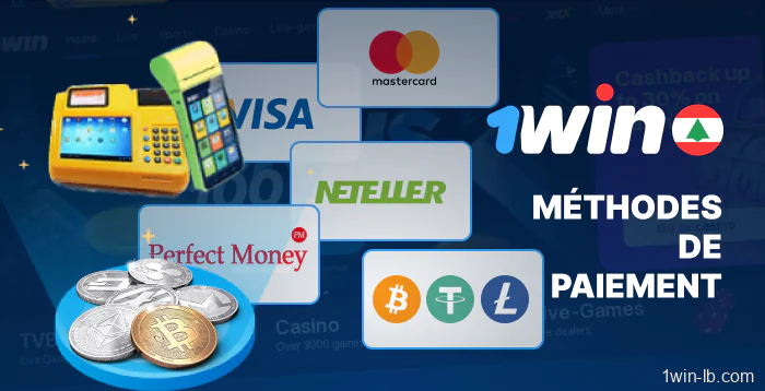 Options de paiement disponibles sur 1Win Liban