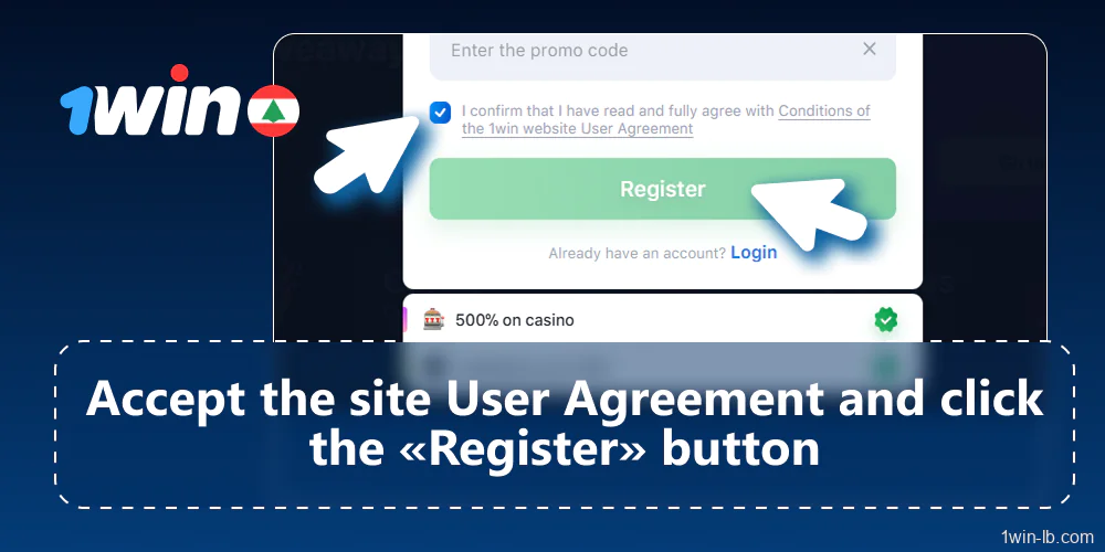 Accept user agreement and complete registration