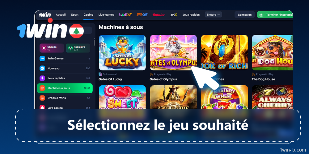 Choisissez une machine à sous