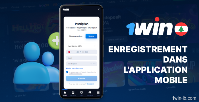 Comment s'inscrire avec l'application mobile 1Win