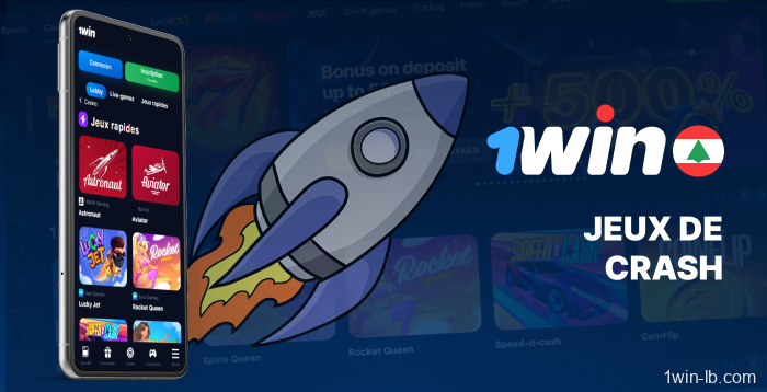 Options de jeux en mode crash sur 1Win mobile